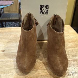 Anne Klein suede booties